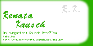 renata kausch business card